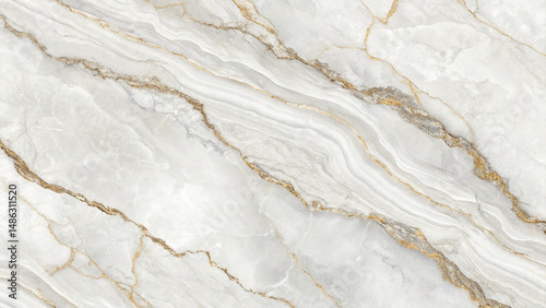 Elegant white marble texture with golden veins for luxurious backgrounds and designs