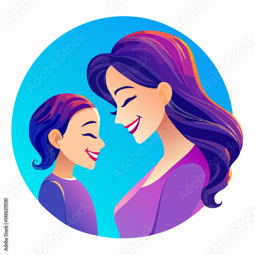 Happy Mothers Day Text Art Vector Feliz día de la madre
