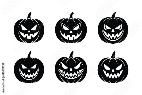 Spooky Angry Pumpkin Clipart