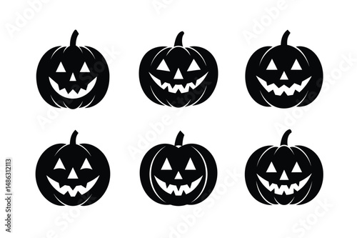 Halloween Angry Pumpkin Art Isolated