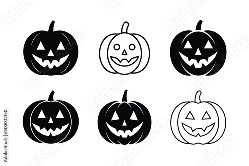 Spooky Jack O Lantern Vector Clipart