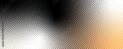 Basic halftone dots effect in black and white color. Black halftone gradient dot patterns background. dots modern vector design. Anime or manga style comic overlay. Vector graphic design textured art.