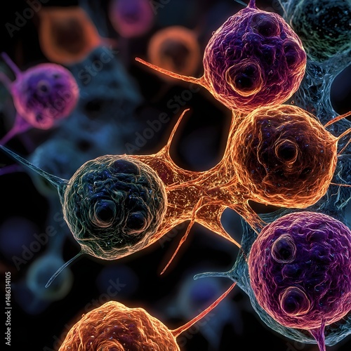 Microcosmos en Explosión de Color