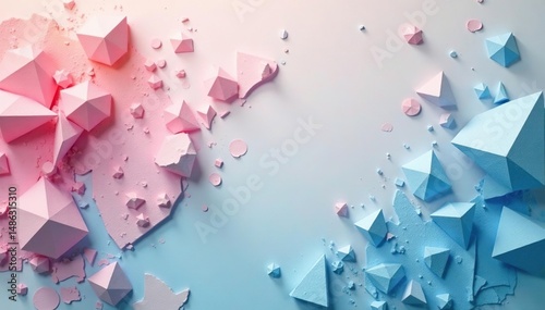 Geometric shapes, pastel shades, subtle texture, graphic, repeat, monochrome