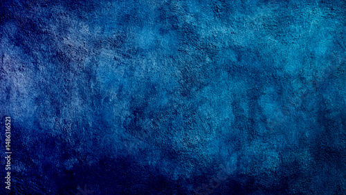 Abstract dark blue textured background with a soft, The texture of the old concrete hair cladding that was used as the design and text background.
