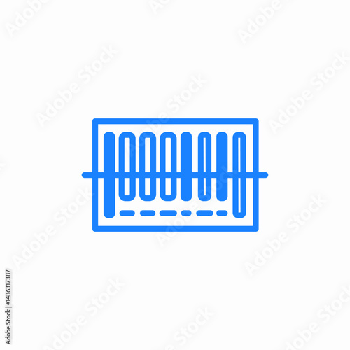 barcode scanner icon sign vector
