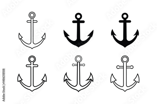 Anchor Silhouette Vector Illustration Professional Look