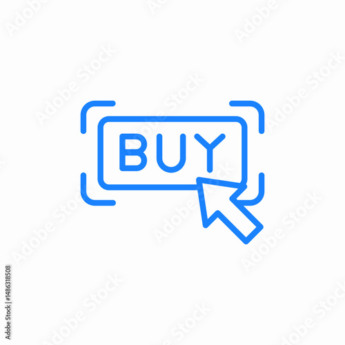click to buy icon sign vector