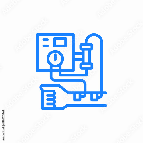 dialysis equipment icon sign vector