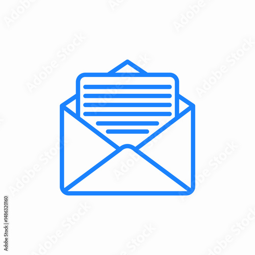 envelope letter icon sign vector