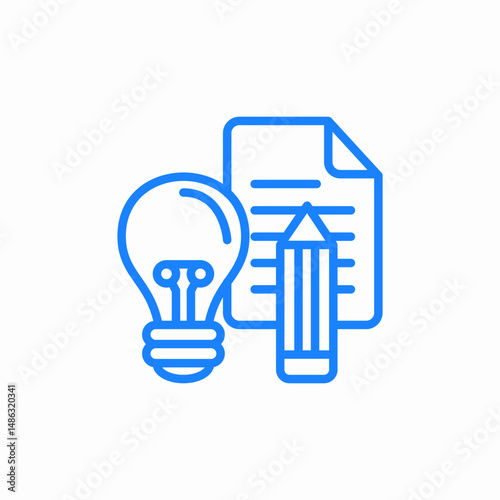 explaining idea icon sign vector