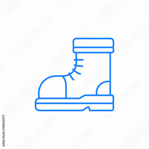 hiking boots icon sign vector