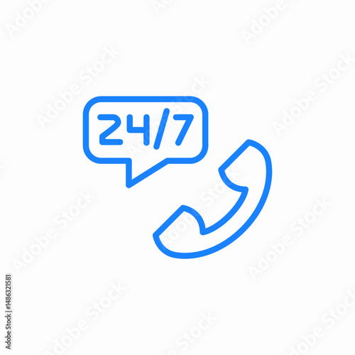 hotline customer service icon sign vector