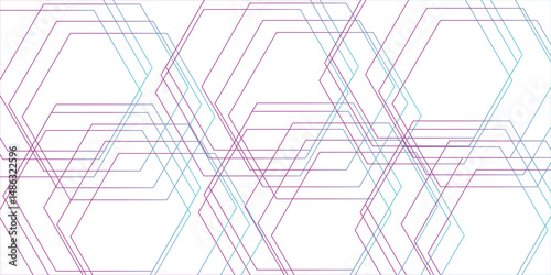 Abstract white background with hexagons.. Geometric themes of technology, innovation, and structure. grid tile and mosaic structure simpleThis design is uses Coloring book..