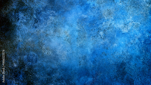Abstract dark blue textured background with a soft, The texture of the old concrete hair cladding that was used as the design and text background.