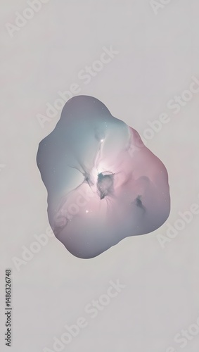 A cosmic nebula shaped like an abstract symphony, its colors shifting with an unseen rhythm.10