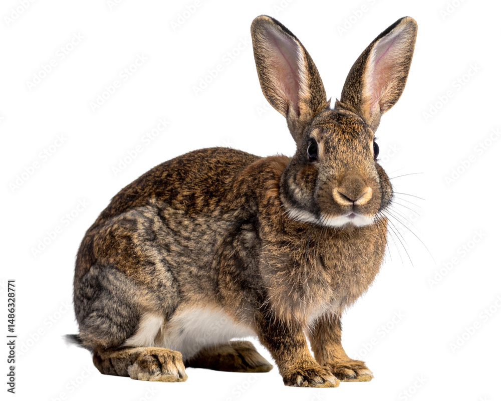 Obraz premium Photograph of a rabbit isolated on a trasparent background