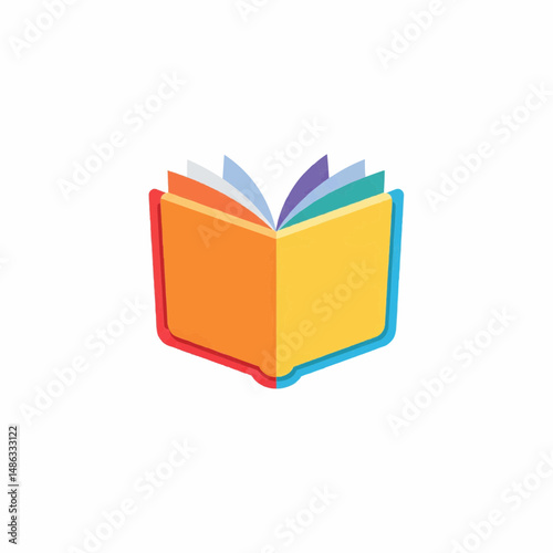 An open book illustrated with colorful pages. The pages are fanned out, inviting the viewer to explore its contents