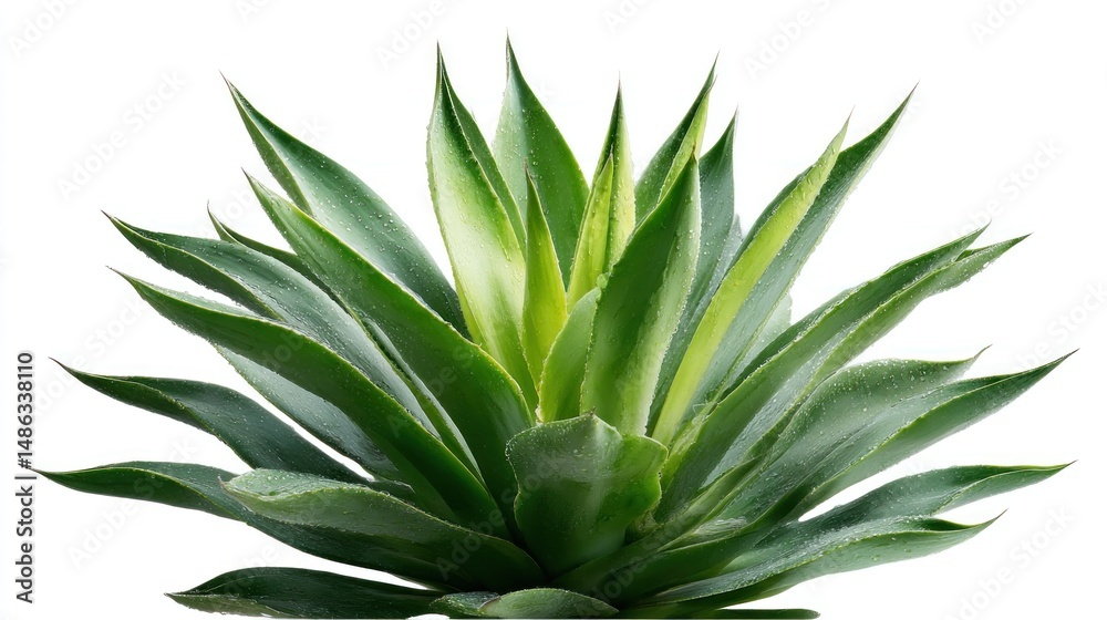 A vibrant, healthy agave plant with spiky, vibrant green leaves A vibrant, healthy agave plant with spiky, vibrant green leaves