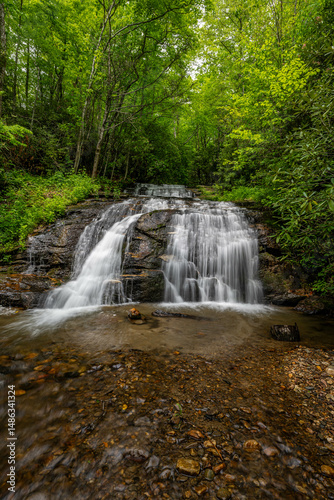 waterfall near Franklin and Highlands, NC