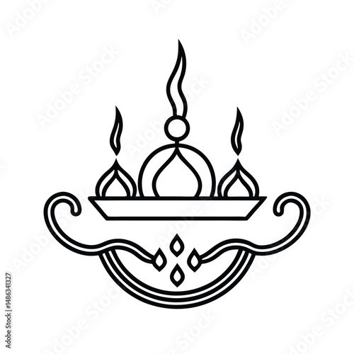 AI Generated Surreal Thali With Fusion Elements