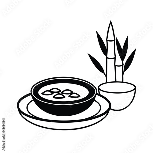 Assamese Thali With Bamboo Shoot Dishes