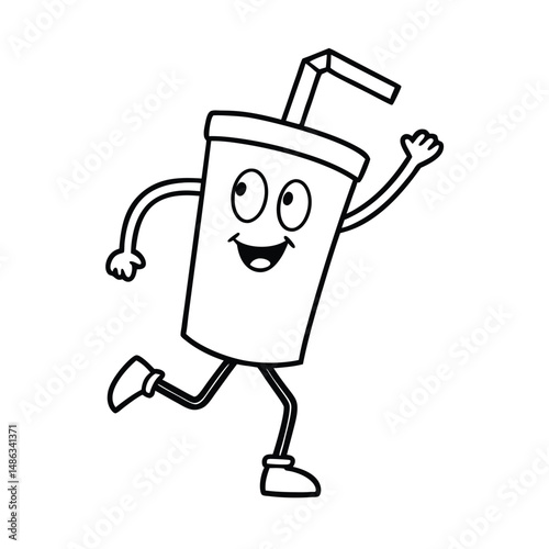 Animated Sugarcane Juice Bottle Dancing