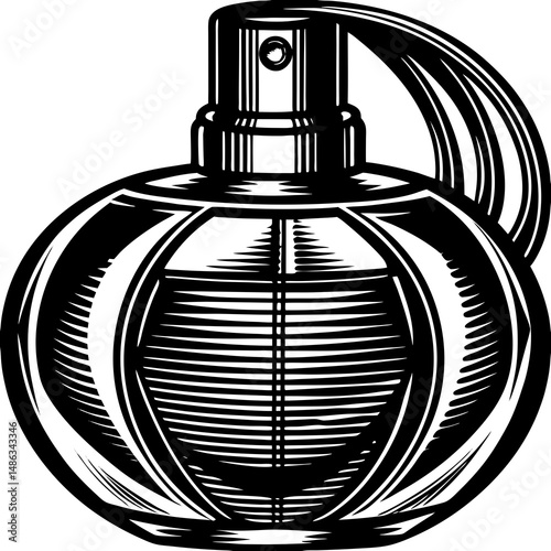 perfume bottle vector illustration