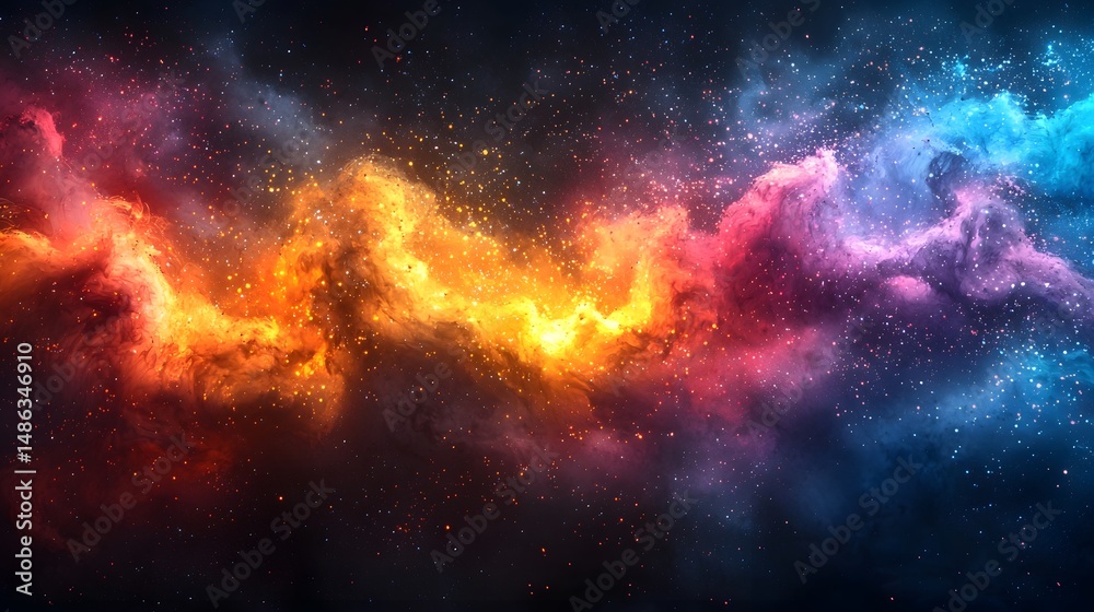 Fototapeta premium Cosmic Explosion of Creative Energy