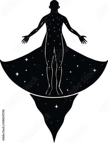 Floating Soul Silhouette
