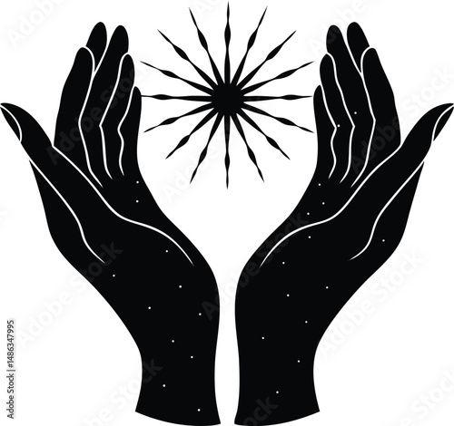 Healing Hands Silhouette