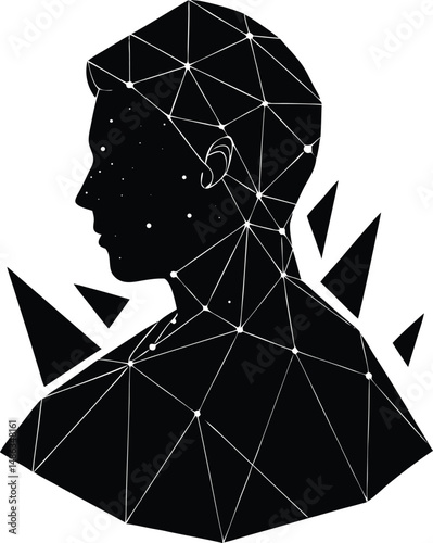 NFT Digital Art Silhouette