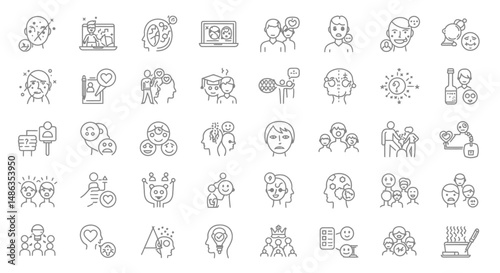 Set of People icons set vector illustration on white background