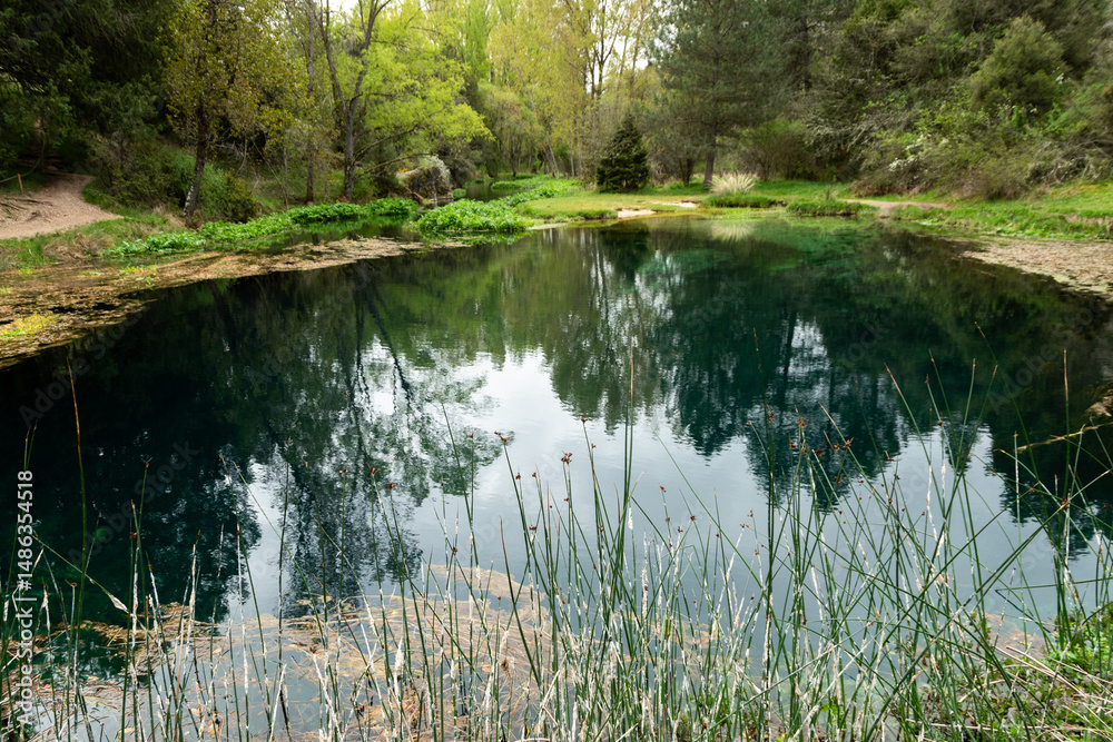 Fototapeta premium Fontana de Duruelo, Soria, Castilla y León