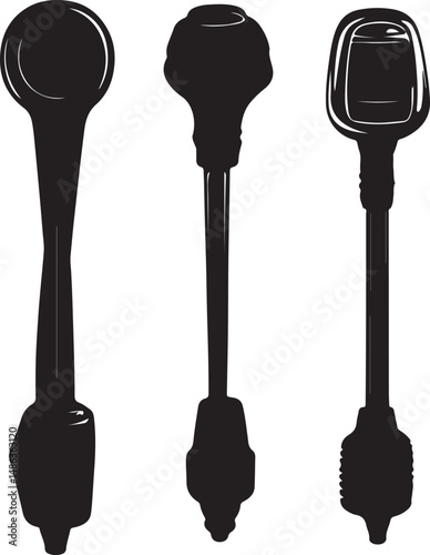 Silhouette Tools: Vector Art of Ratchets, Wrenches, and Sockets