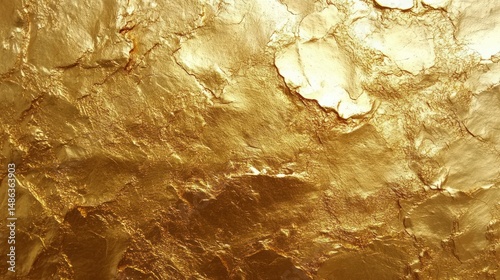 Gold textured surface, uneven golden layers
