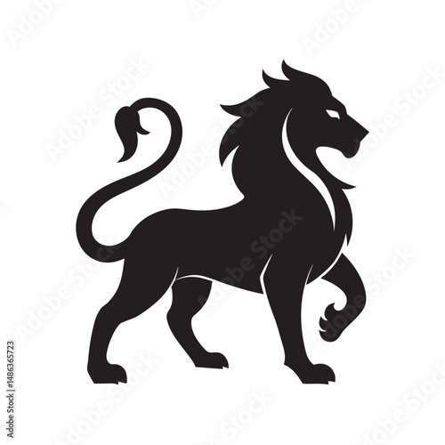 Zodiac Symbol Leo Regal Lion Constellation Silhouette