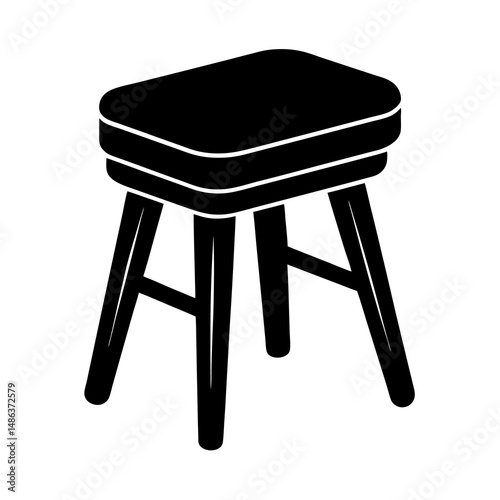 wooden chair isolated on white