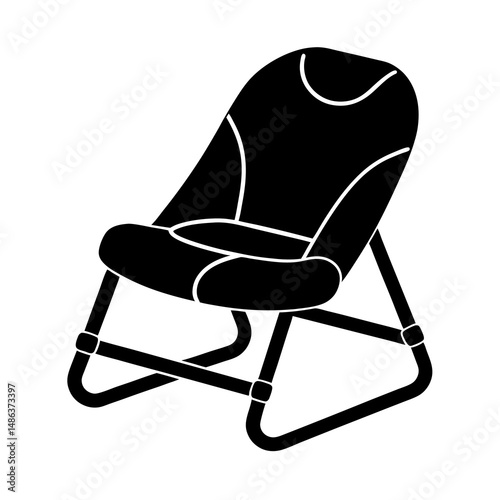 black and white office chair