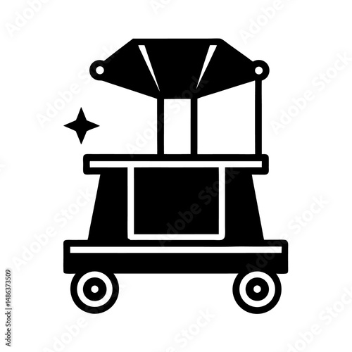 forklift truck icon vector illustration