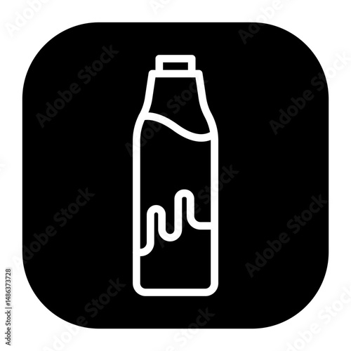 Milk Bottle Vector Icons