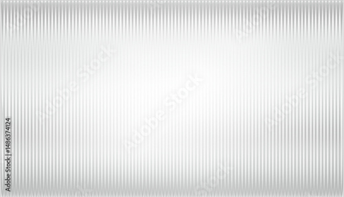 Vector ribbed glass texture background. Light grey ribbed glass. Mesh gradient. acrylic ribbed bath surface. Reeded glass background semitransparent overlay. Bath wall window