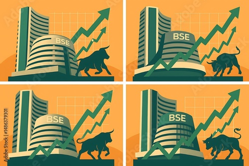 BSE Stock Market Bullish Trend Growth Upward Chart Investment