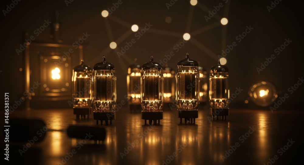 Fototapeta premium AI in Vacuum Tubes