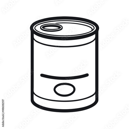 Campbell's Soup Outline Drawing