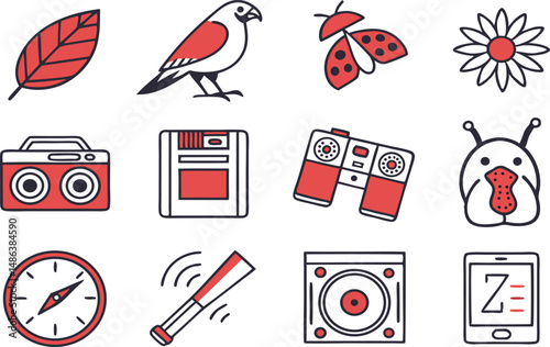 set of icons for web design