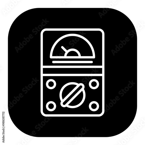 Radiation Detector Vector Icons