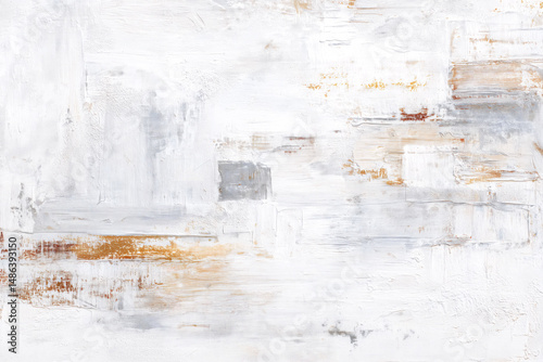 Abstract White and Gold Textured Background with Subtle Structural Patterning Minimalist Design for Elegant Aesthetic Suitable for Various Creative Projects