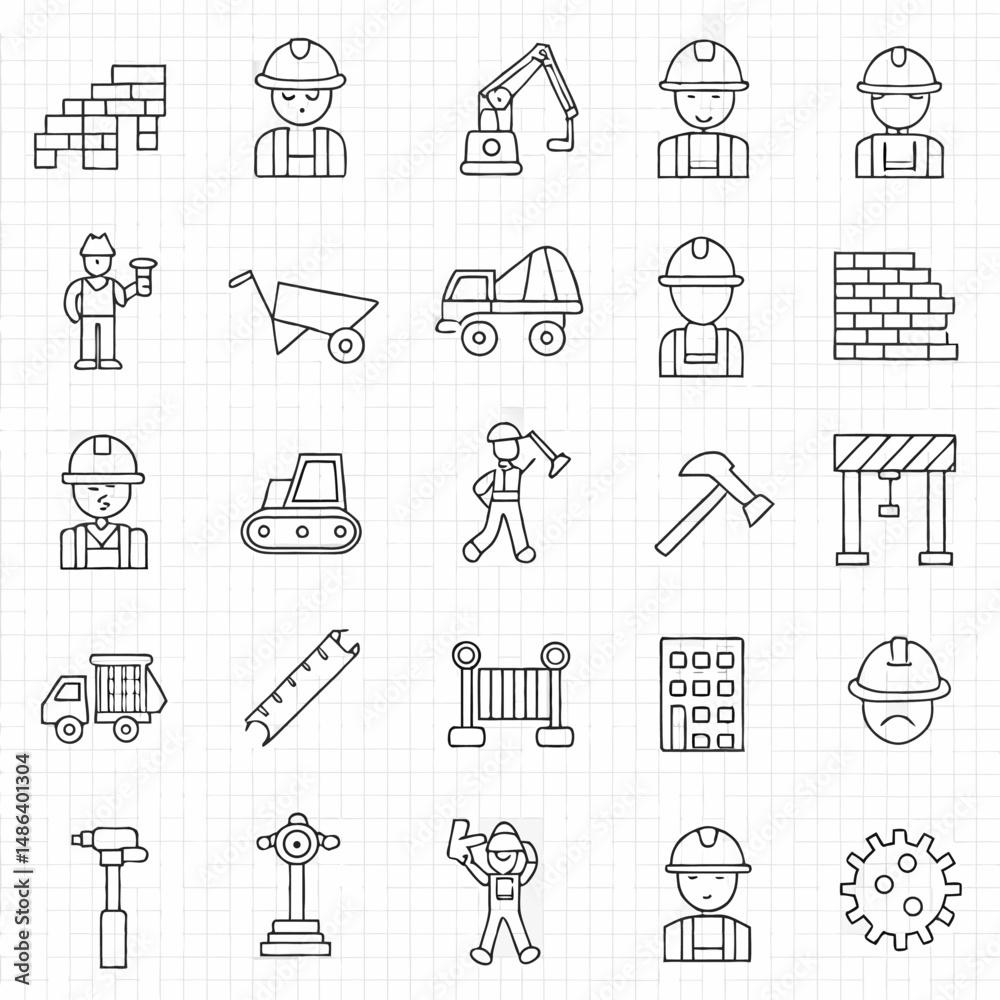 Construction Worker with Helmet & Tools Illustration EPS
Construction Worker with Helmet & Tools Illustration EPS