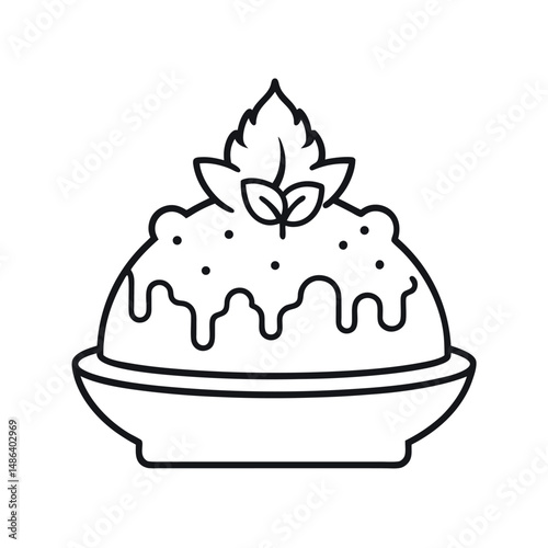 Microwavable Frozen Entree Drawing Vector